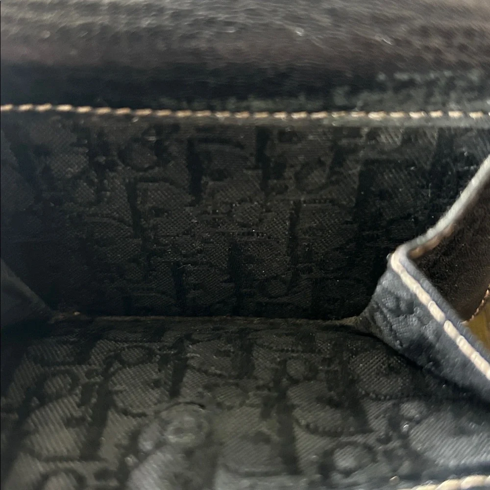 Christian Dior Vintage Saddle Bifold Compact Wallet